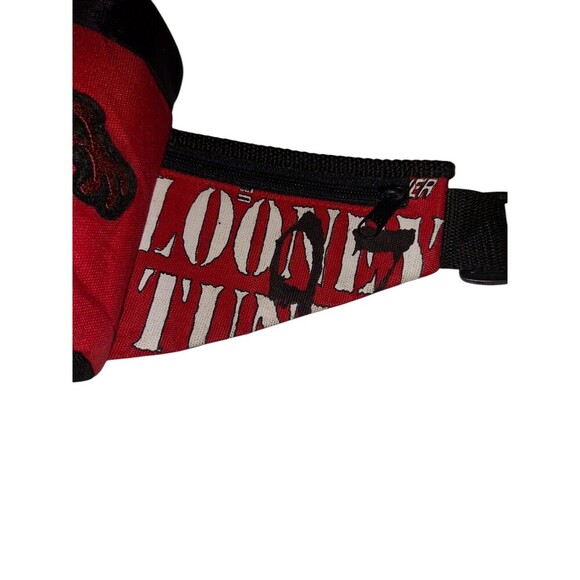 Vintage Looney Tunes Tasmanian Devil Fanny Pack With Cup Holder 1997 Taz - Picture 3 of 8